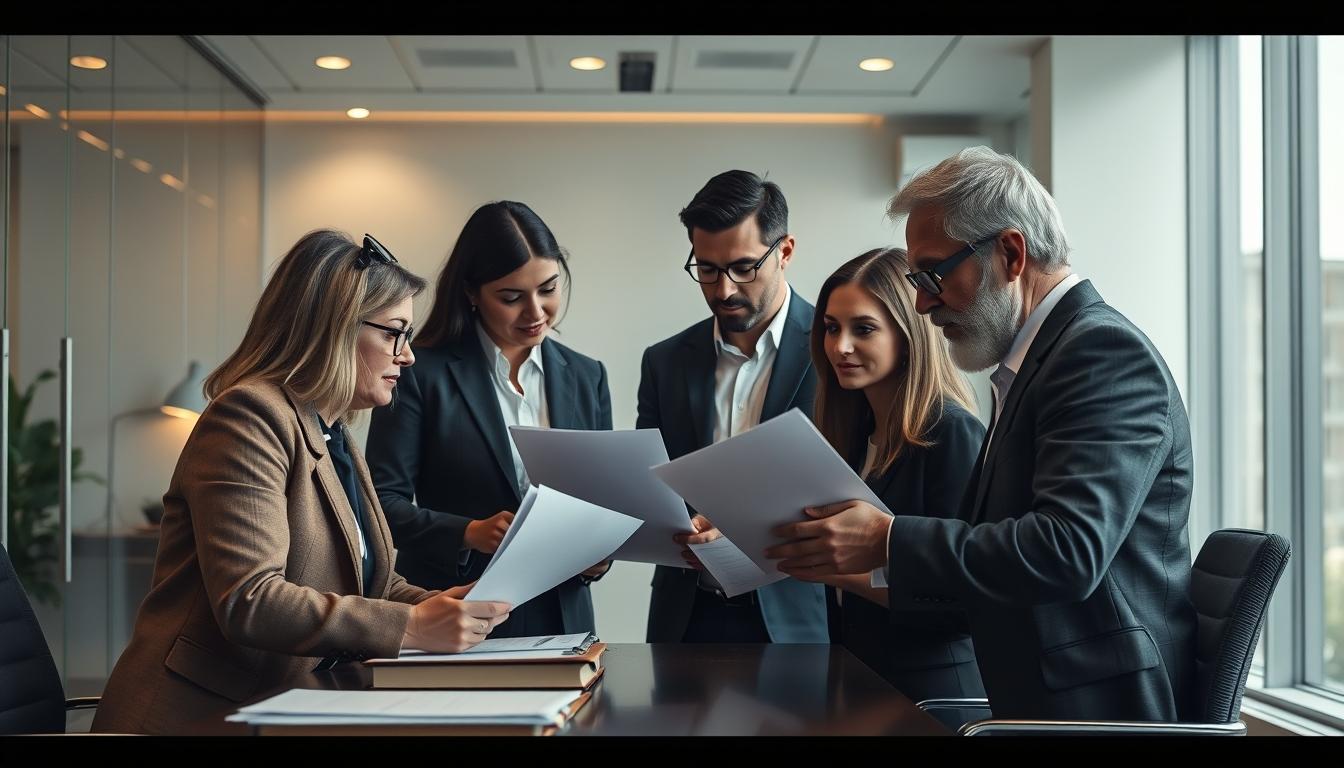 Business agreement signing